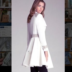 NWT BEBE Grace Puff Sleeve Trench Coat